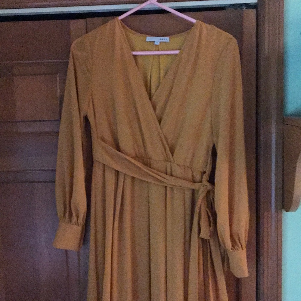 Women’s mustard color dress
